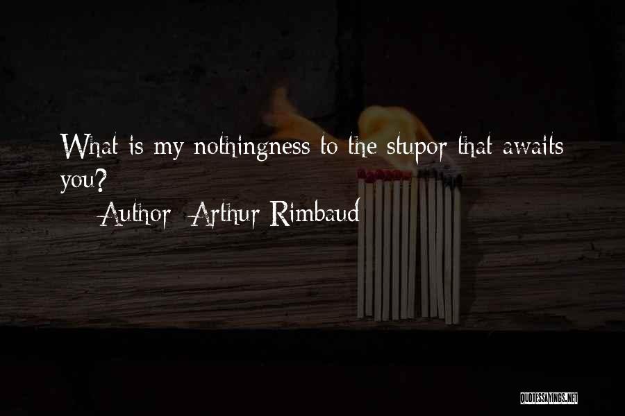 Arthur Rimbaud Quotes: What Is My Nothingness To The Stupor That Awaits You?