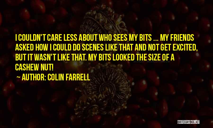 Colin Farrell Quotes: I Couldn't Care Less About Who Sees My Bits ... My Friends Asked How I Could Do Scenes Like That