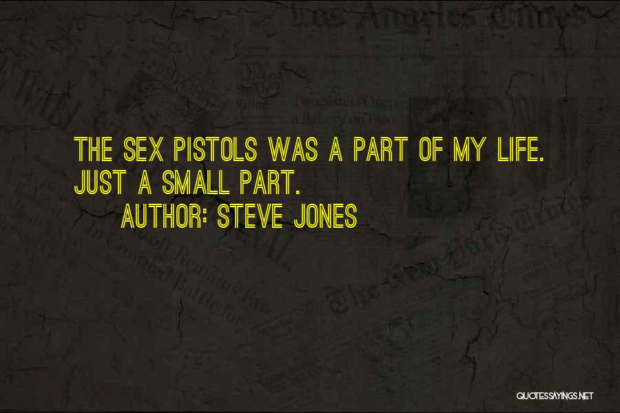 Steve Jones Quotes: The Sex Pistols Was A Part Of My Life. Just A Small Part.