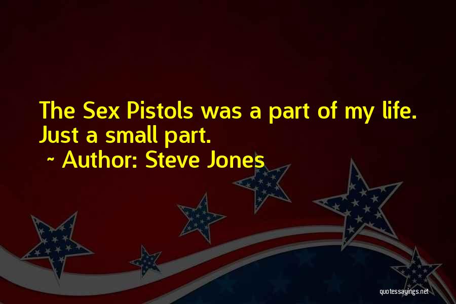 Steve Jones Quotes: The Sex Pistols Was A Part Of My Life. Just A Small Part.