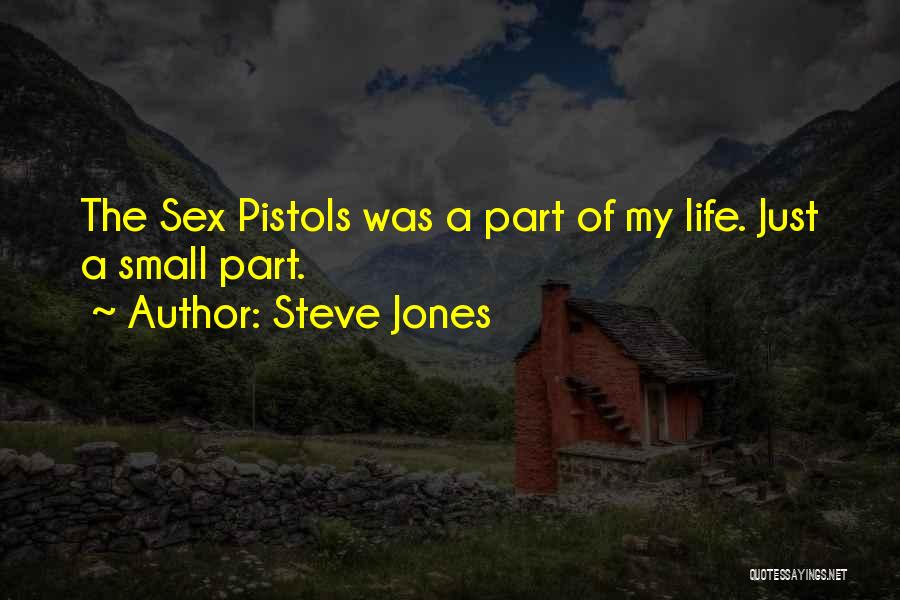 Steve Jones Quotes: The Sex Pistols Was A Part Of My Life. Just A Small Part.