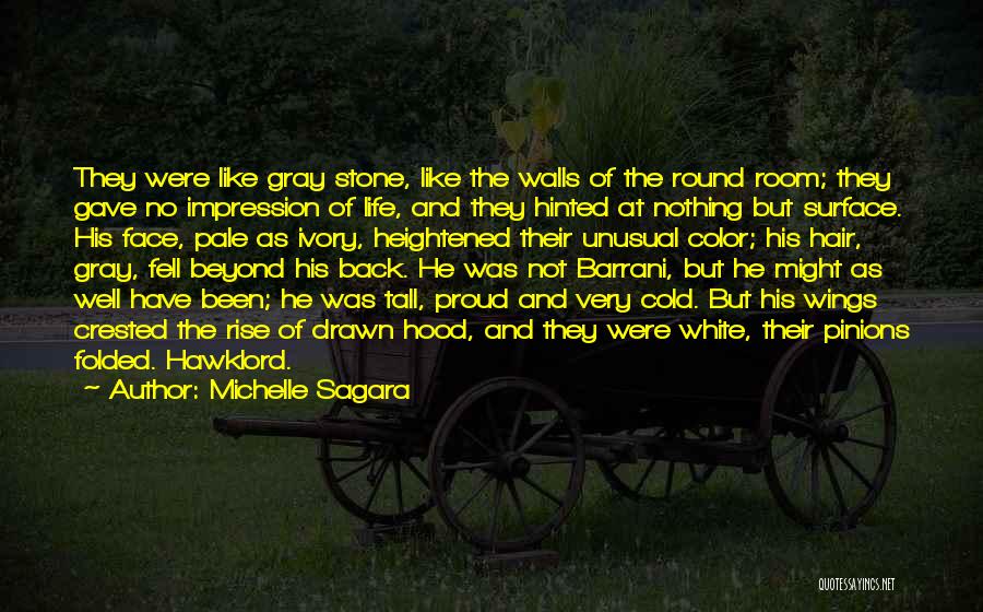 Michelle Sagara Quotes: They Were Like Gray Stone, Like The Walls Of The Round Room; They Gave No Impression Of Life, And They