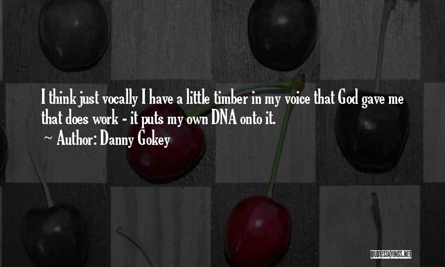 Danny Gokey Quotes: I Think Just Vocally I Have A Little Timber In My Voice That God Gave Me That Does Work -