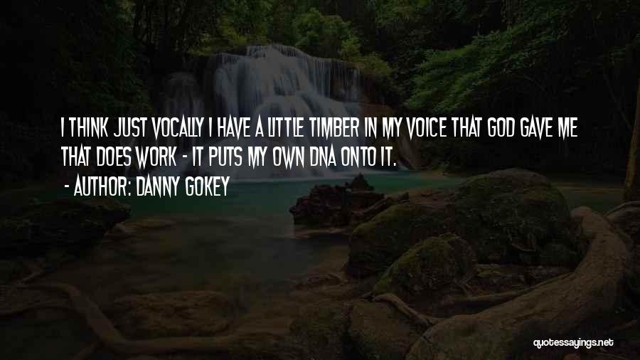 Danny Gokey Quotes: I Think Just Vocally I Have A Little Timber In My Voice That God Gave Me That Does Work -