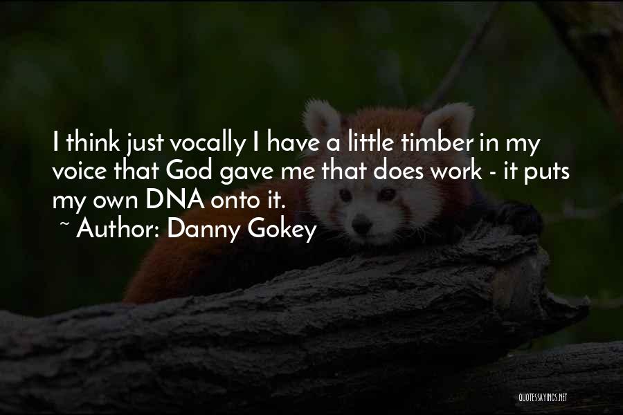 Danny Gokey Quotes: I Think Just Vocally I Have A Little Timber In My Voice That God Gave Me That Does Work -