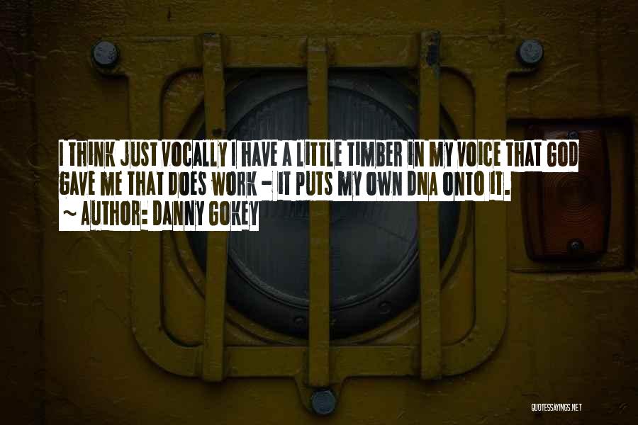 Danny Gokey Quotes: I Think Just Vocally I Have A Little Timber In My Voice That God Gave Me That Does Work -