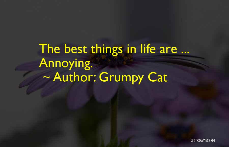 Grumpy Cat Quotes: The Best Things In Life Are ... Annoying.