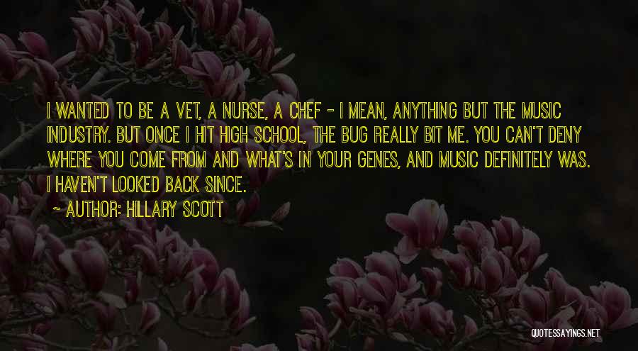 Hillary Scott Quotes: I Wanted To Be A Vet, A Nurse, A Chef - I Mean, Anything But The Music Industry. But Once