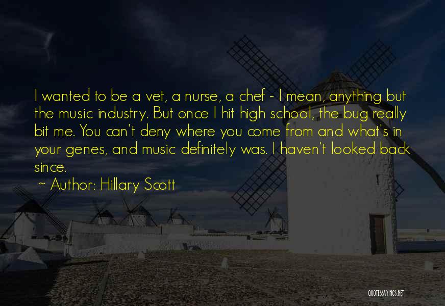 Hillary Scott Quotes: I Wanted To Be A Vet, A Nurse, A Chef - I Mean, Anything But The Music Industry. But Once