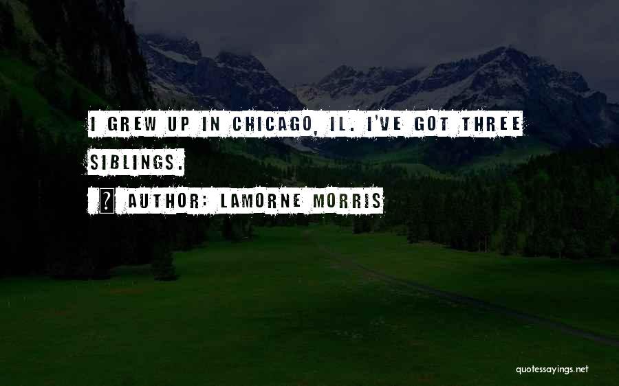 Lamorne Morris Quotes: I Grew Up In Chicago, Il. I've Got Three Siblings.