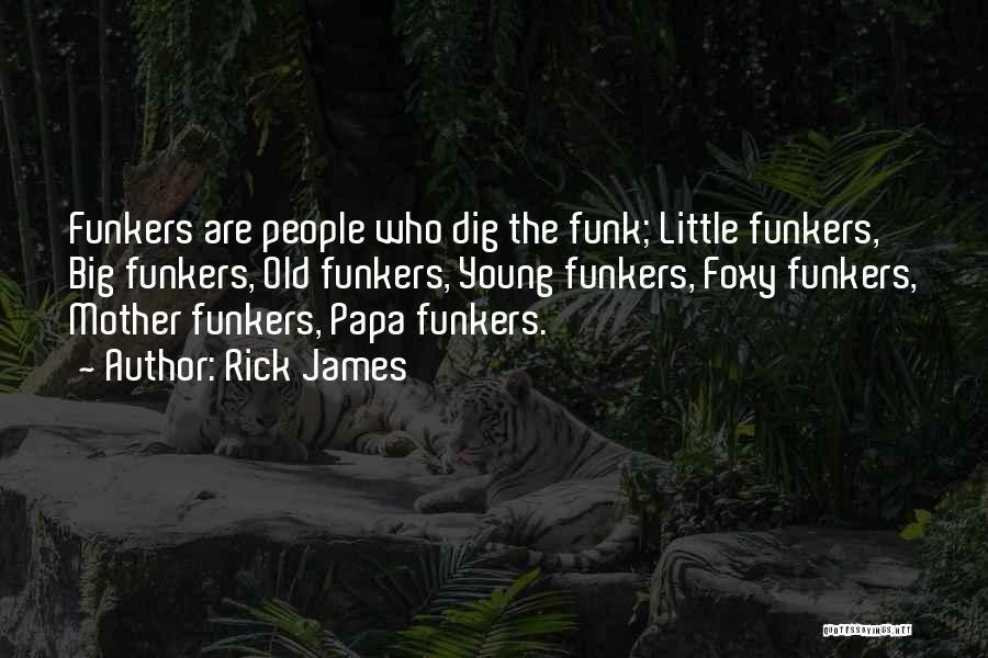 Rick James Quotes: Funkers Are People Who Dig The Funk; Little Funkers, Big Funkers, Old Funkers, Young Funkers, Foxy Funkers, Mother Funkers, Papa