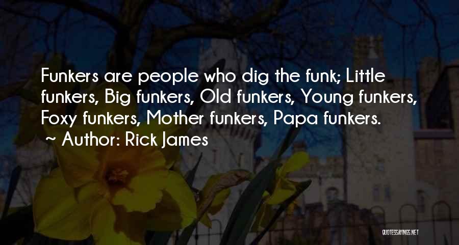 Rick James Quotes: Funkers Are People Who Dig The Funk; Little Funkers, Big Funkers, Old Funkers, Young Funkers, Foxy Funkers, Mother Funkers, Papa