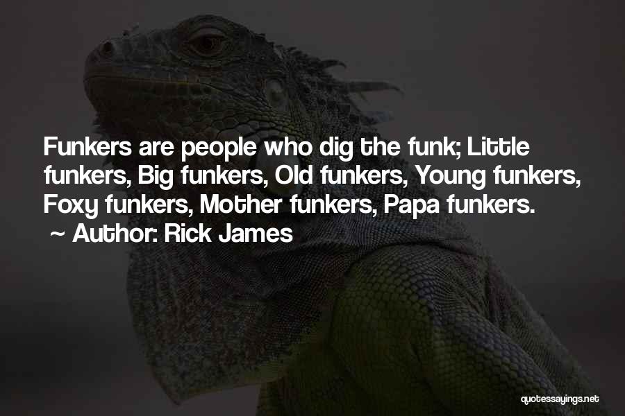 Rick James Quotes: Funkers Are People Who Dig The Funk; Little Funkers, Big Funkers, Old Funkers, Young Funkers, Foxy Funkers, Mother Funkers, Papa