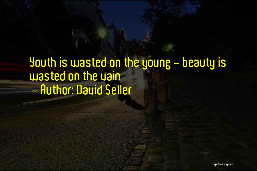 David Seller Quotes: Youth Is Wasted On The Young - Beauty Is Wasted On The Vain