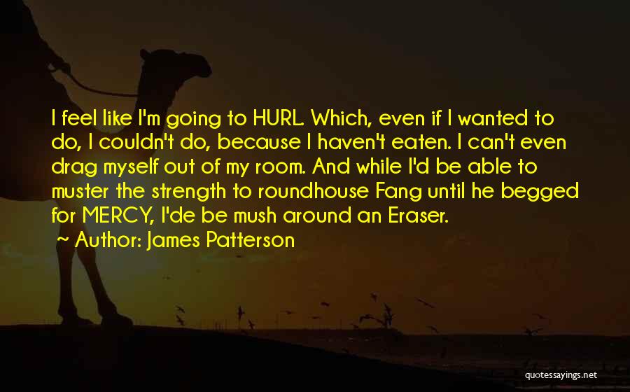 James Patterson Quotes: I Feel Like I'm Going To Hurl. Which, Even If I Wanted To Do, I Couldn't Do, Because I Haven't