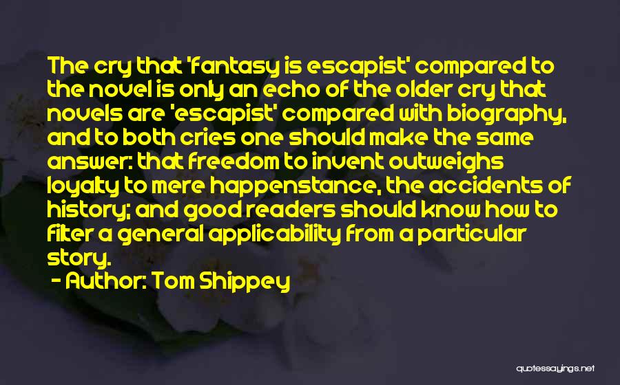Tom Shippey Quotes: The Cry That 'fantasy Is Escapist' Compared To The Novel Is Only An Echo Of The Older Cry That Novels