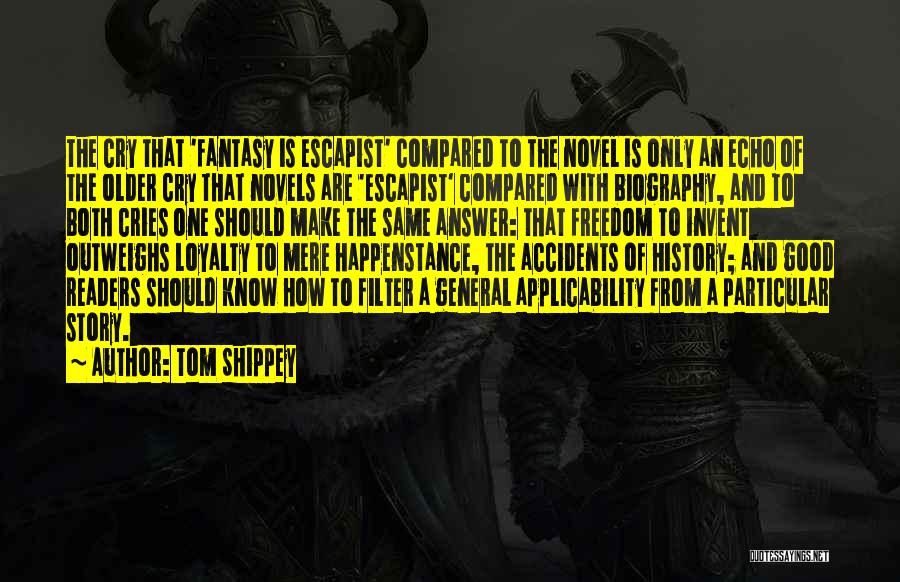 Tom Shippey Quotes: The Cry That 'fantasy Is Escapist' Compared To The Novel Is Only An Echo Of The Older Cry That Novels