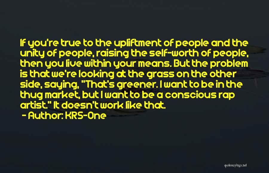 KRS-One Quotes: If You're True To The Upliftment Of People And The Unity Of People, Raising The Self-worth Of People, Then You