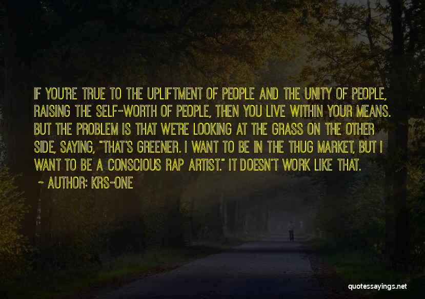 KRS-One Quotes: If You're True To The Upliftment Of People And The Unity Of People, Raising The Self-worth Of People, Then You