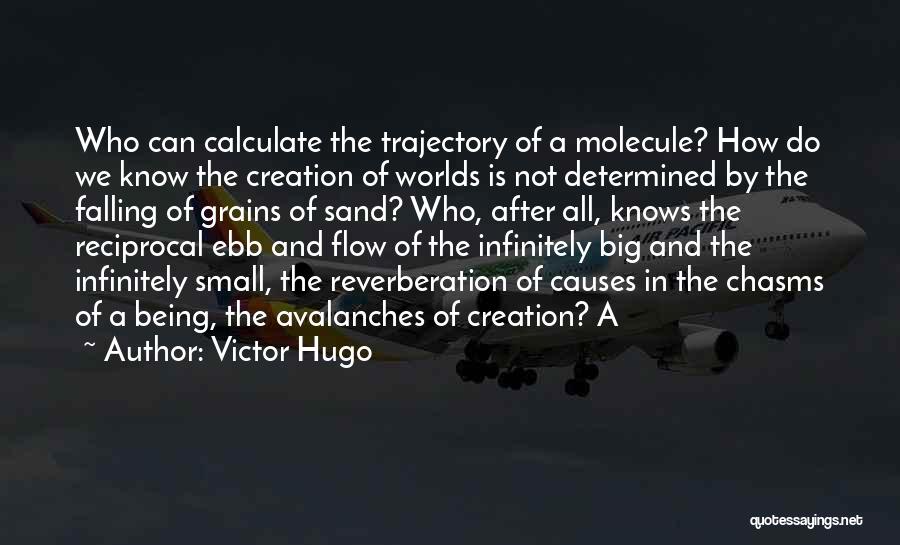 Victor Hugo Quotes: Who Can Calculate The Trajectory Of A Molecule? How Do We Know The Creation Of Worlds Is Not Determined By