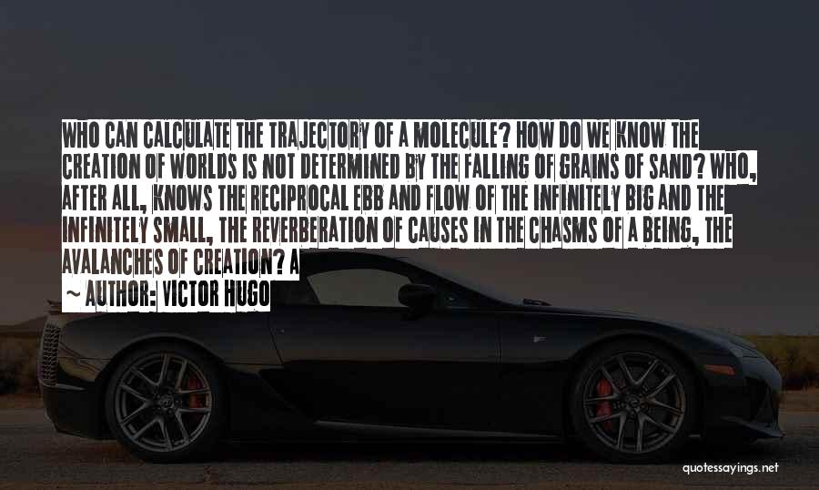 Victor Hugo Quotes: Who Can Calculate The Trajectory Of A Molecule? How Do We Know The Creation Of Worlds Is Not Determined By