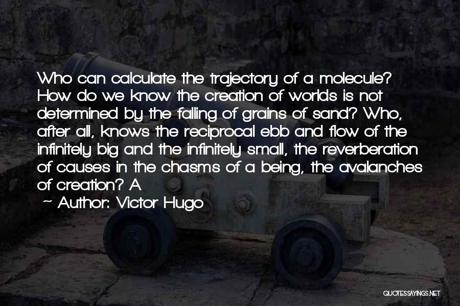 Victor Hugo Quotes: Who Can Calculate The Trajectory Of A Molecule? How Do We Know The Creation Of Worlds Is Not Determined By