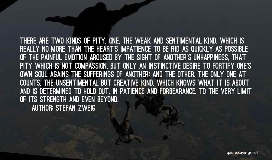 Stefan Zweig Quotes: There Are Two Kinds Of Pity. One, The Weak And Sentimental Kind, Which Is Really No More Than The Heart's