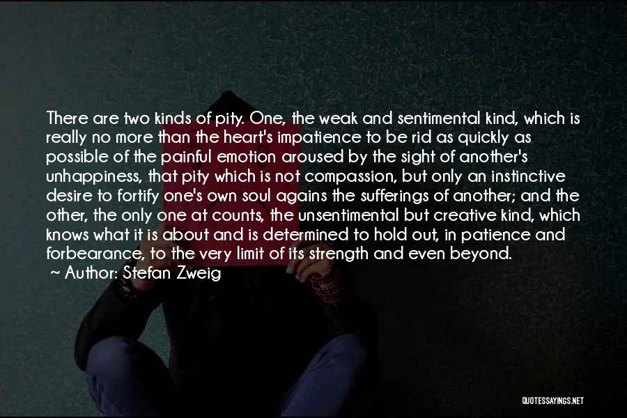 Stefan Zweig Quotes: There Are Two Kinds Of Pity. One, The Weak And Sentimental Kind, Which Is Really No More Than The Heart's