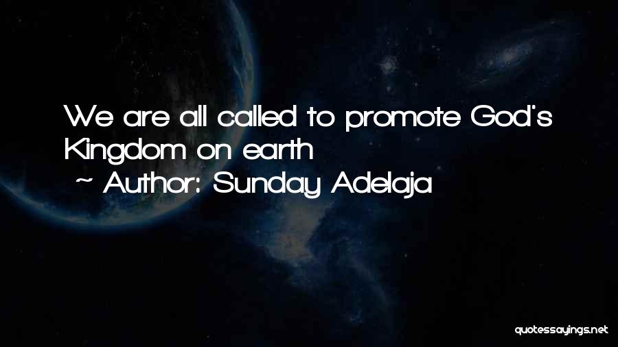 Sunday Adelaja Quotes: We Are All Called To Promote God's Kingdom On Earth