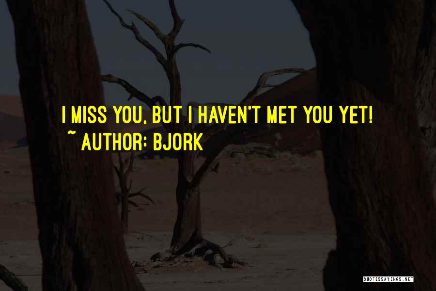 Bjork Quotes: I Miss You, But I Haven't Met You Yet!