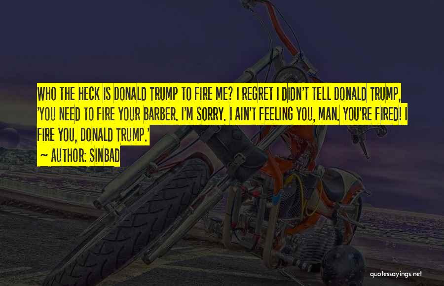 Sinbad Quotes: Who The Heck Is Donald Trump To Fire Me? I Regret I Didn't Tell Donald Trump, 'you Need To Fire