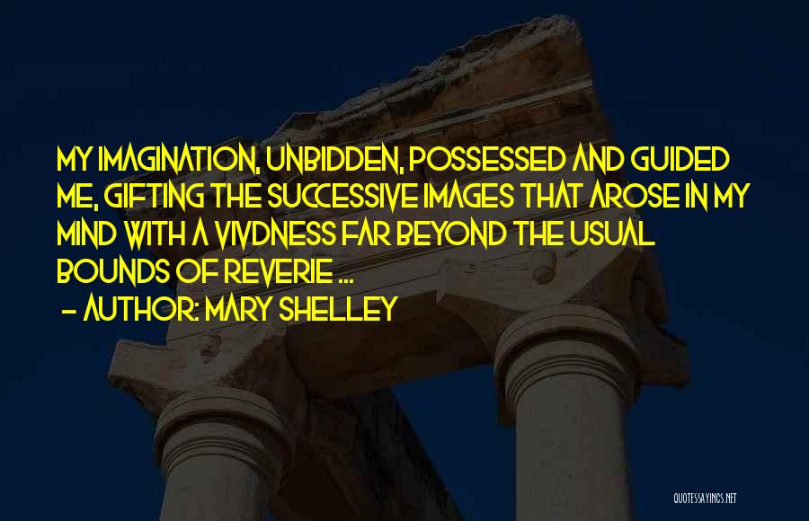 Mary Shelley Quotes: My Imagination, Unbidden, Possessed And Guided Me, Gifting The Successive Images That Arose In My Mind With A Vivdness Far