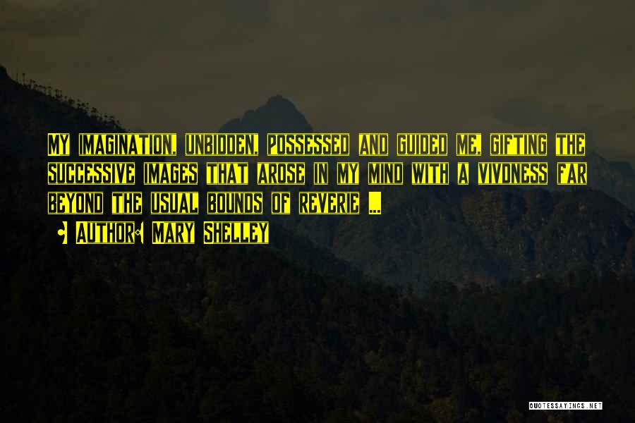 Mary Shelley Quotes: My Imagination, Unbidden, Possessed And Guided Me, Gifting The Successive Images That Arose In My Mind With A Vivdness Far