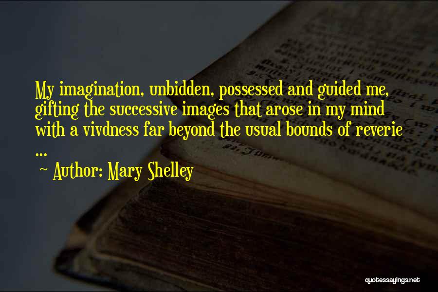 Mary Shelley Quotes: My Imagination, Unbidden, Possessed And Guided Me, Gifting The Successive Images That Arose In My Mind With A Vivdness Far