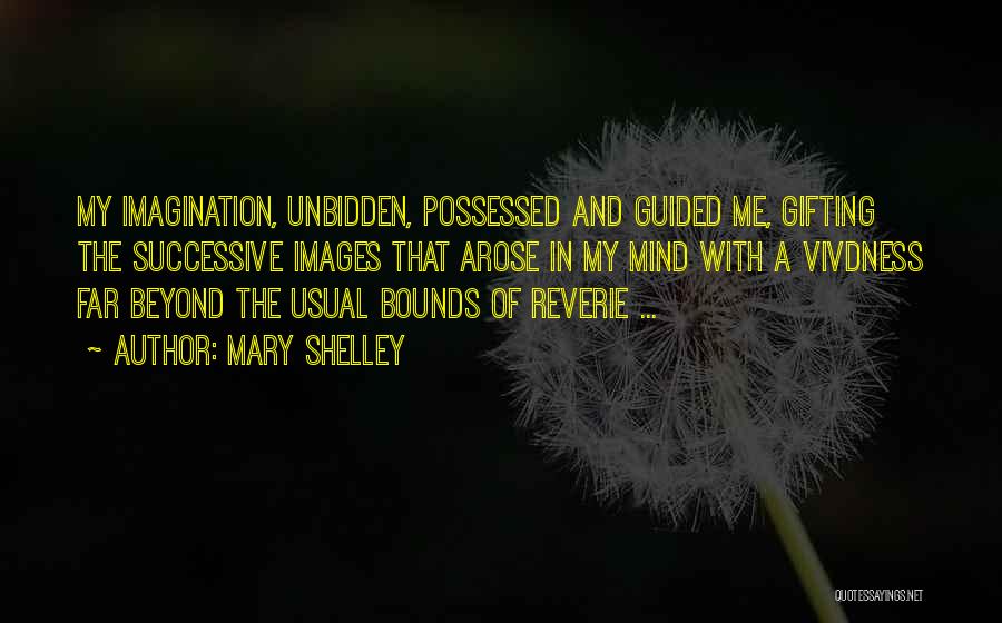 Mary Shelley Quotes: My Imagination, Unbidden, Possessed And Guided Me, Gifting The Successive Images That Arose In My Mind With A Vivdness Far