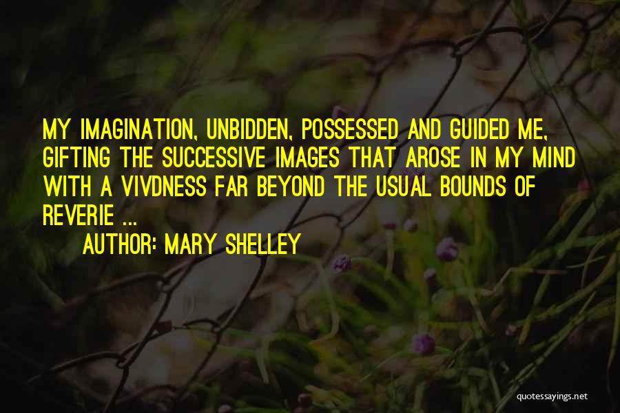 Mary Shelley Quotes: My Imagination, Unbidden, Possessed And Guided Me, Gifting The Successive Images That Arose In My Mind With A Vivdness Far