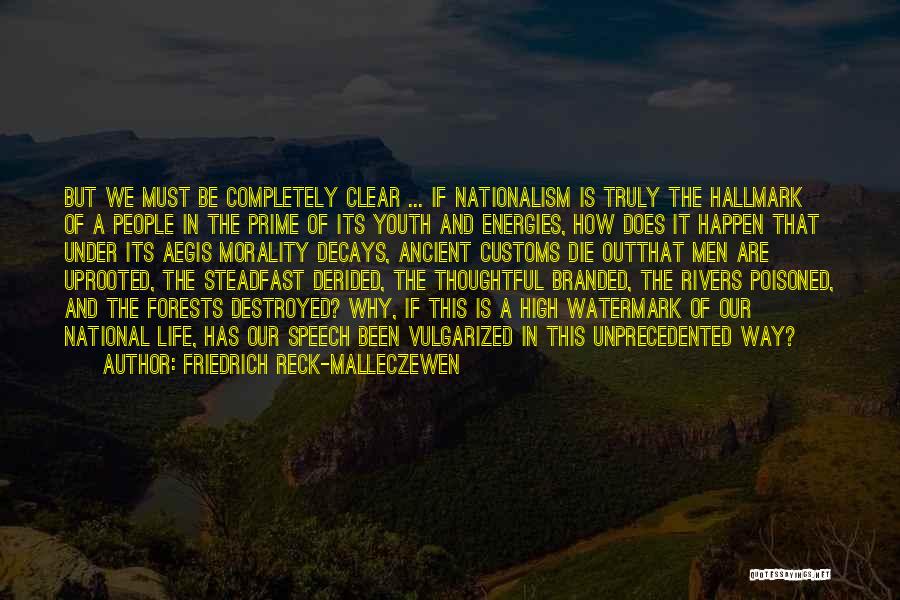 Friedrich Reck-Malleczewen Quotes: But We Must Be Completely Clear ... If Nationalism Is Truly The Hallmark Of A People In The Prime Of