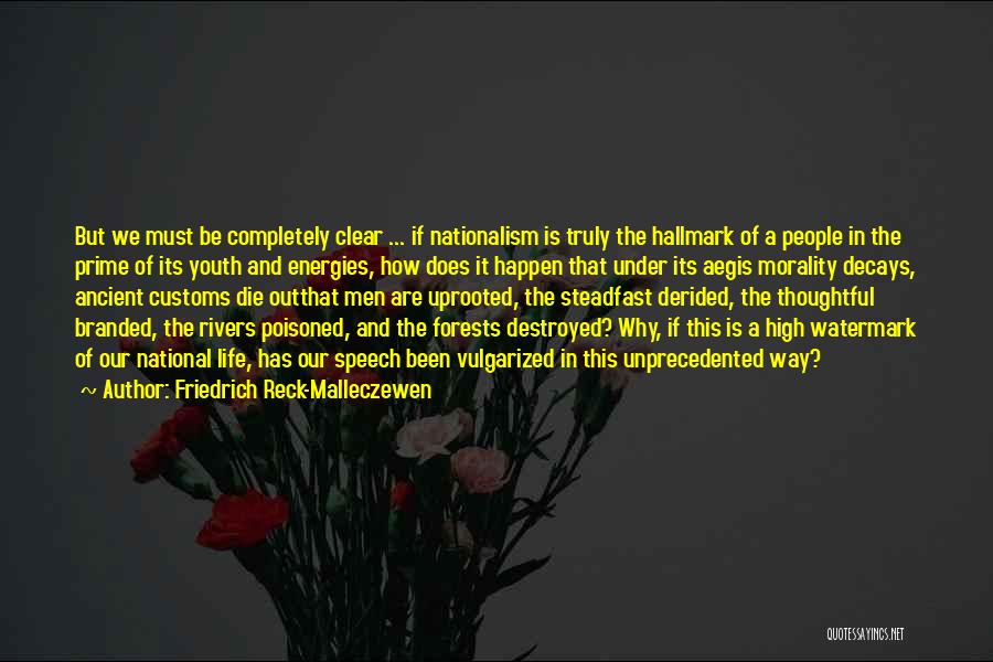 Friedrich Reck-Malleczewen Quotes: But We Must Be Completely Clear ... If Nationalism Is Truly The Hallmark Of A People In The Prime Of
