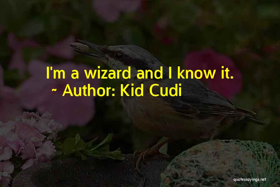 Kid Cudi Quotes: I'm A Wizard And I Know It.