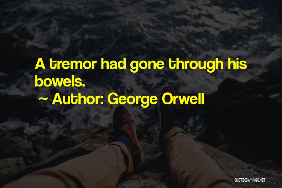 George Orwell Quotes: A Tremor Had Gone Through His Bowels.