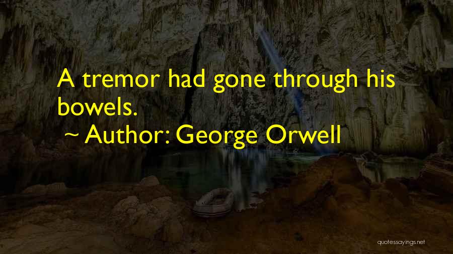 George Orwell Quotes: A Tremor Had Gone Through His Bowels.