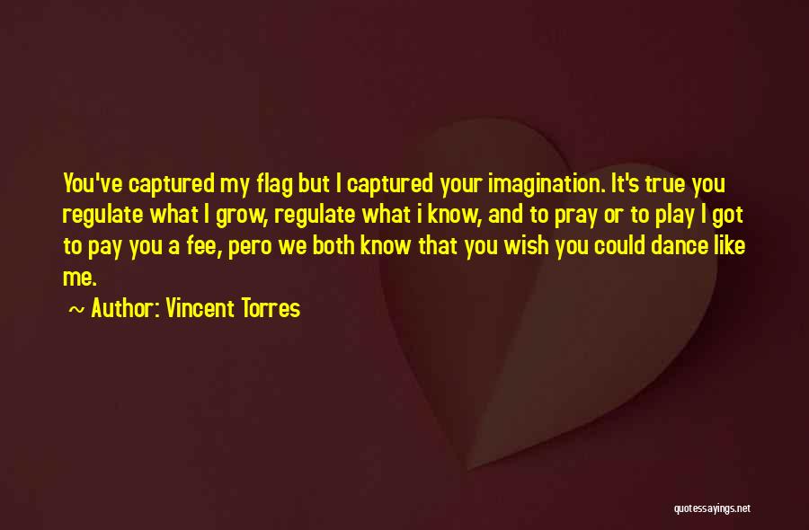 Vincent Torres Quotes: You've Captured My Flag But I Captured Your Imagination. It's True You Regulate What I Grow, Regulate What I Know,