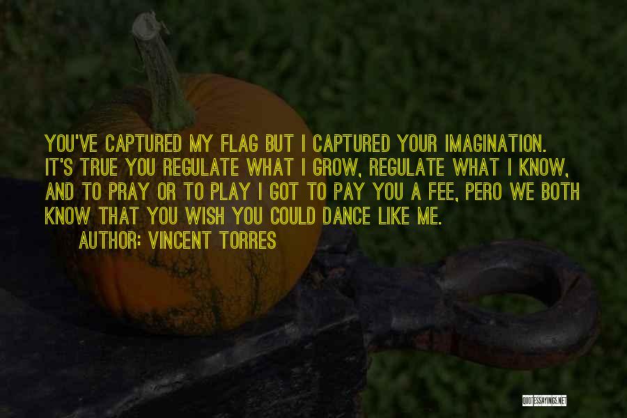Vincent Torres Quotes: You've Captured My Flag But I Captured Your Imagination. It's True You Regulate What I Grow, Regulate What I Know,
