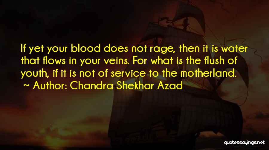 Chandra Shekhar Azad Quotes: If Yet Your Blood Does Not Rage, Then It Is Water That Flows In Your Veins. For What Is The