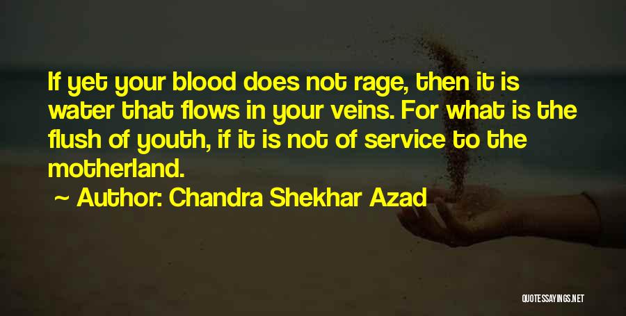 Chandra Shekhar Azad Quotes: If Yet Your Blood Does Not Rage, Then It Is Water That Flows In Your Veins. For What Is The