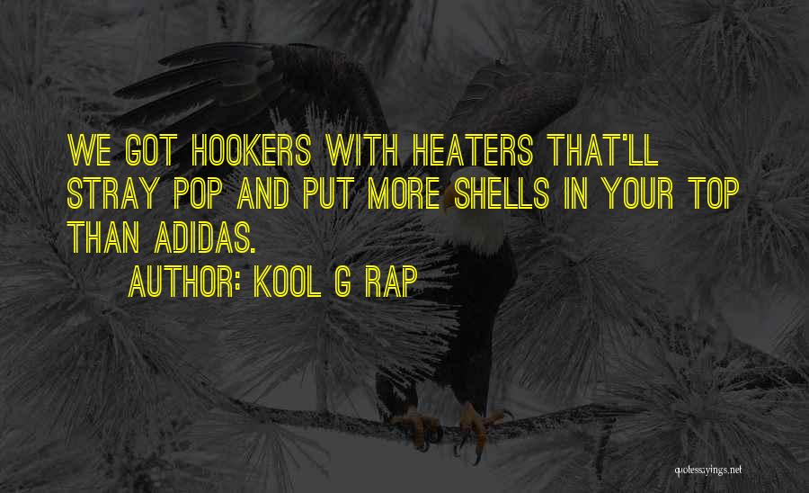 Kool G Rap Quotes: We Got Hookers With Heaters That'll Stray Pop And Put More Shells In Your Top Than Adidas.