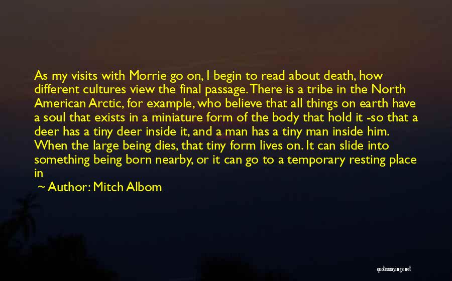 Mitch Albom Quotes: As My Visits With Morrie Go On, I Begin To Read About Death, How Different Cultures View The Final Passage.