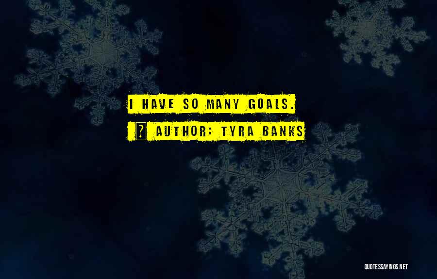 Tyra Banks Quotes: I Have So Many Goals.