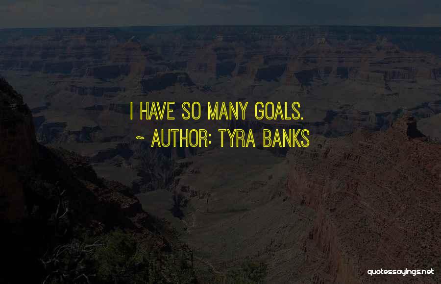 Tyra Banks Quotes: I Have So Many Goals.
