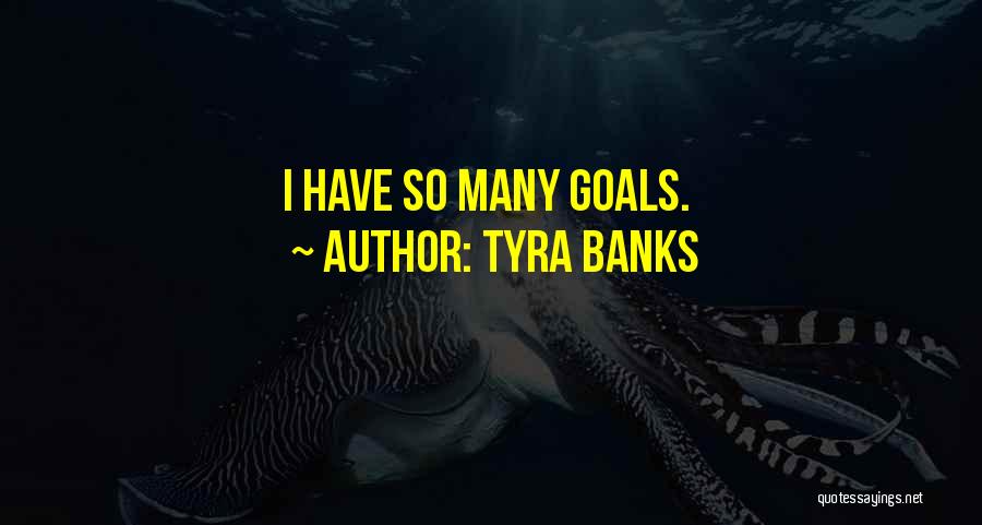 Tyra Banks Quotes: I Have So Many Goals.